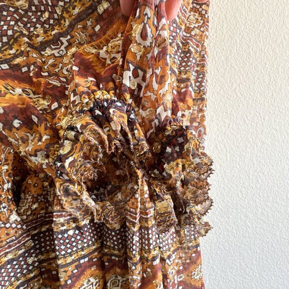 Ulla Johnson Erisa Mini Dress Ochre gold Size 2 - Picture 12 of 14